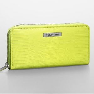 Calvin Klein Neon Green Wallet